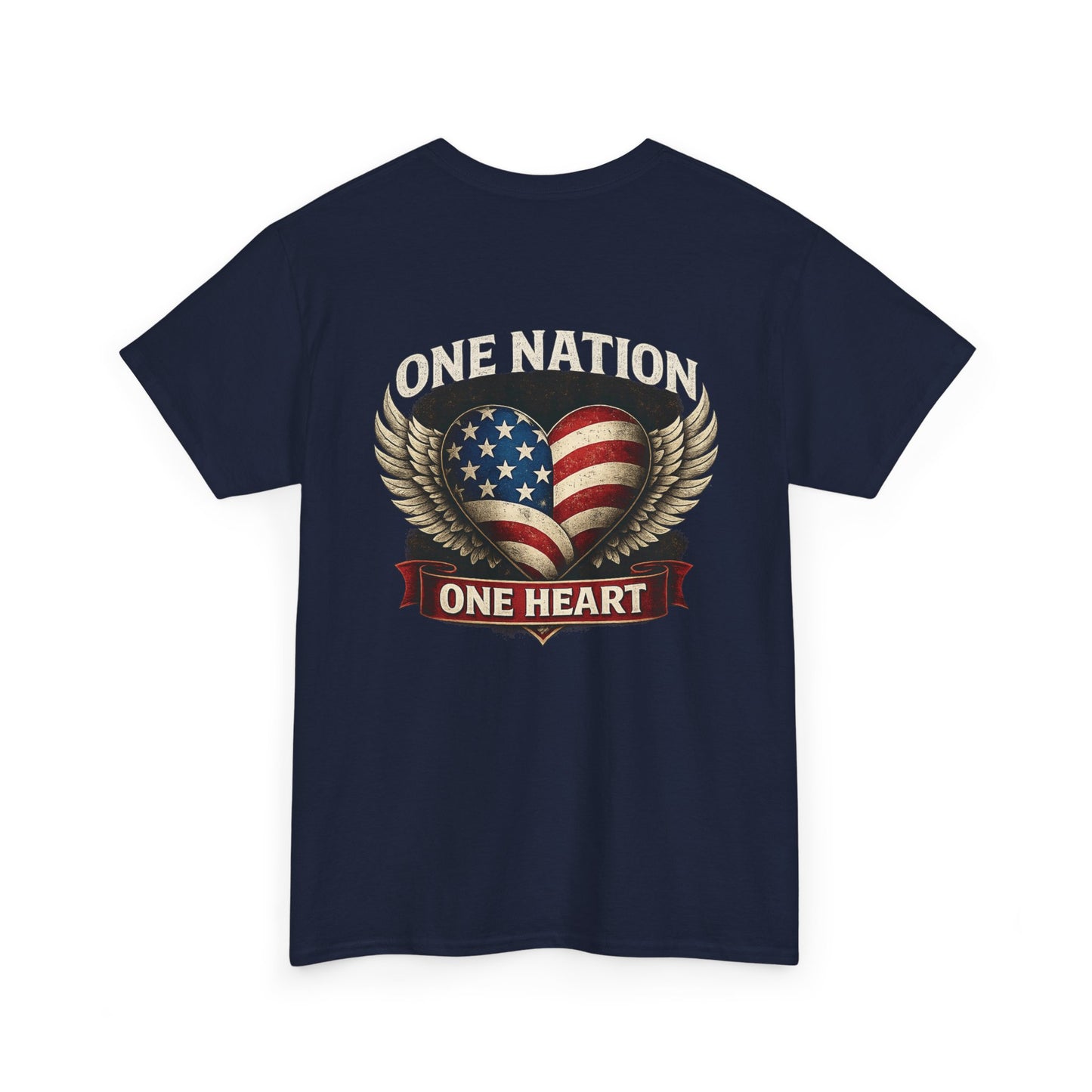 One Nation One Heart Wings Tee
