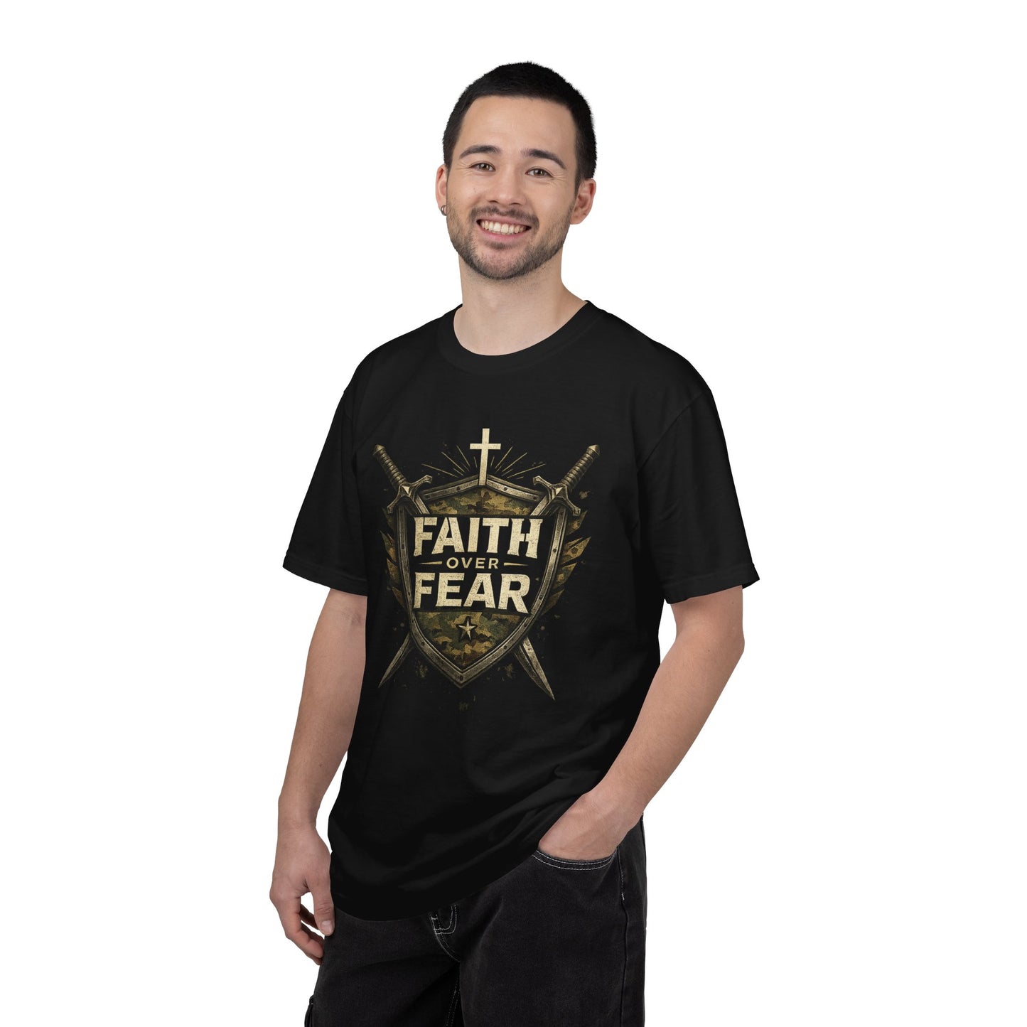 Faith Over Fear Shield Tee