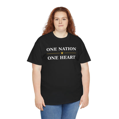 One Nation One Heart Flag Tee