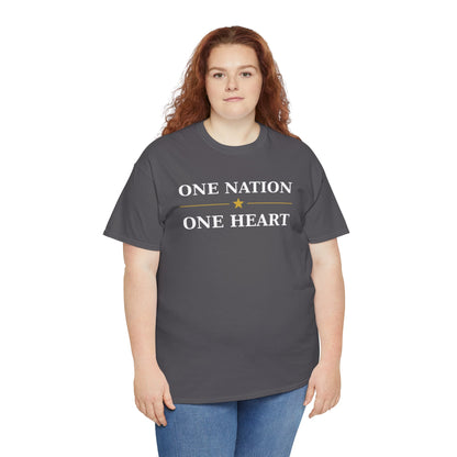 One Nation One Heart Flag Tee