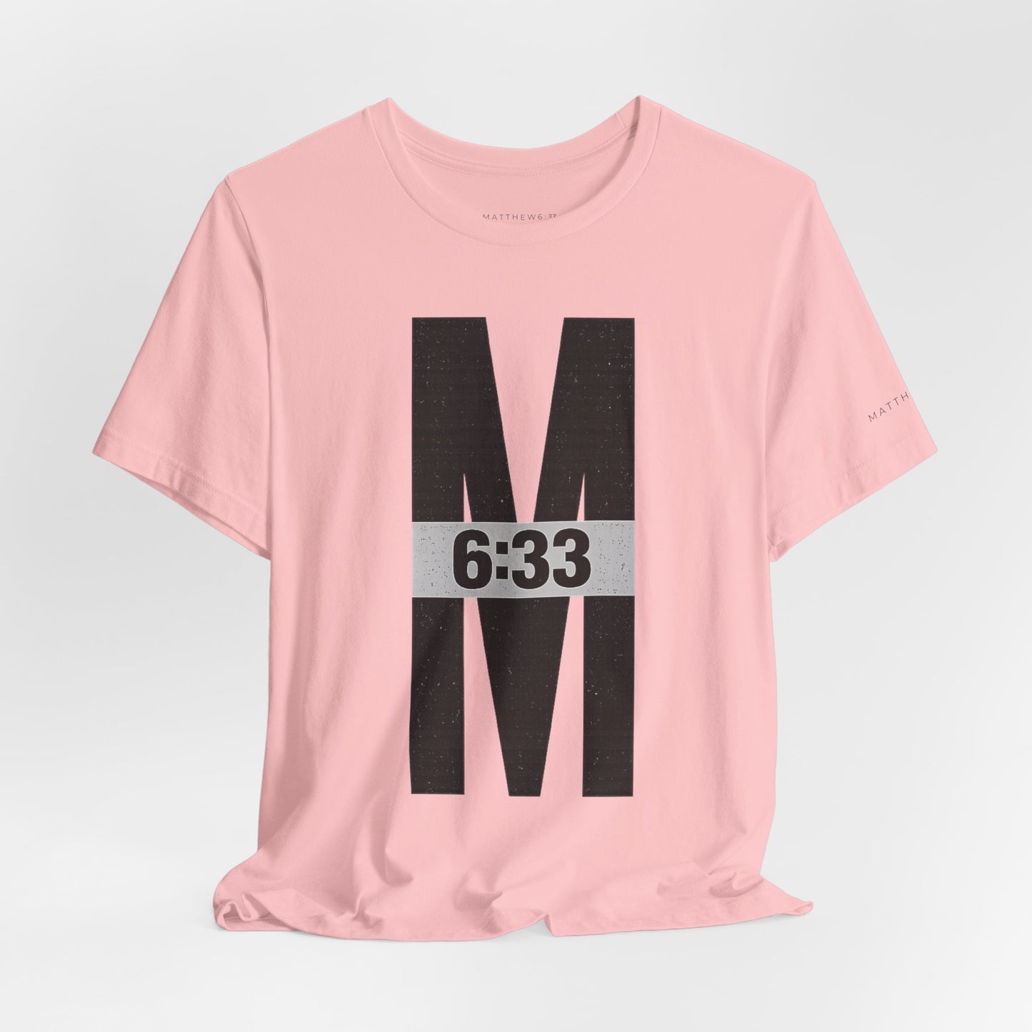 M 6:33 Bible Verse Tee — Seek First the Kingdom | Light Colorways