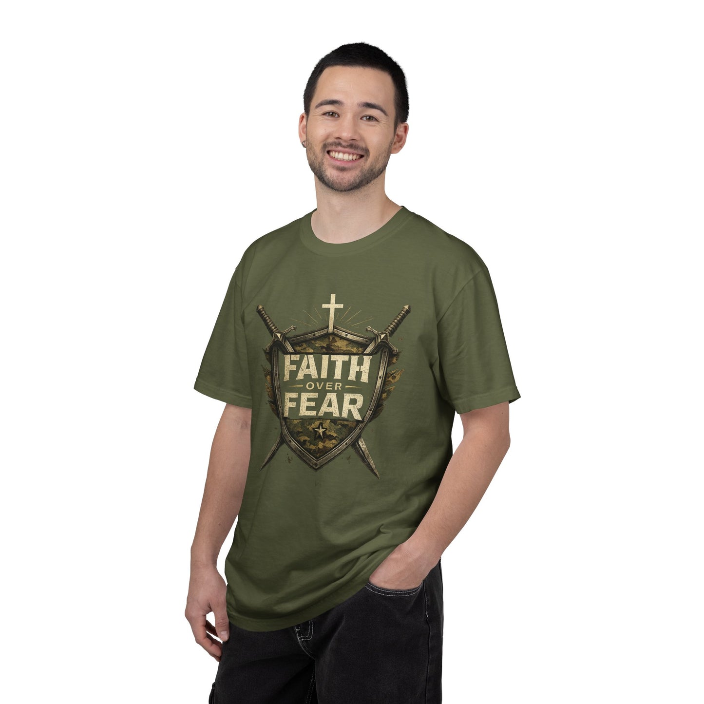 Faith Over Fear Shield Tee