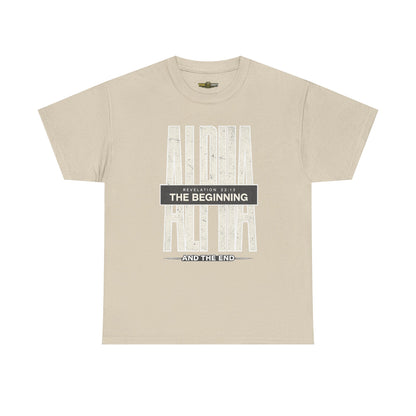 ALPHA Graphic Tee — graphic detail | The Beginning vintage Christian tee 705 Unity