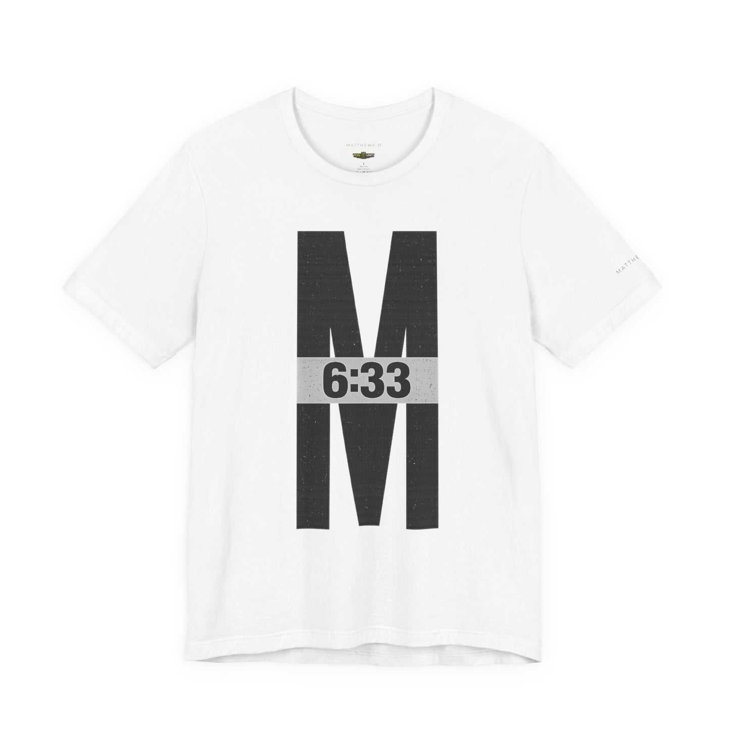 M 6:33 Bible Verse Tee — Seek First the Kingdom | Light Colorways