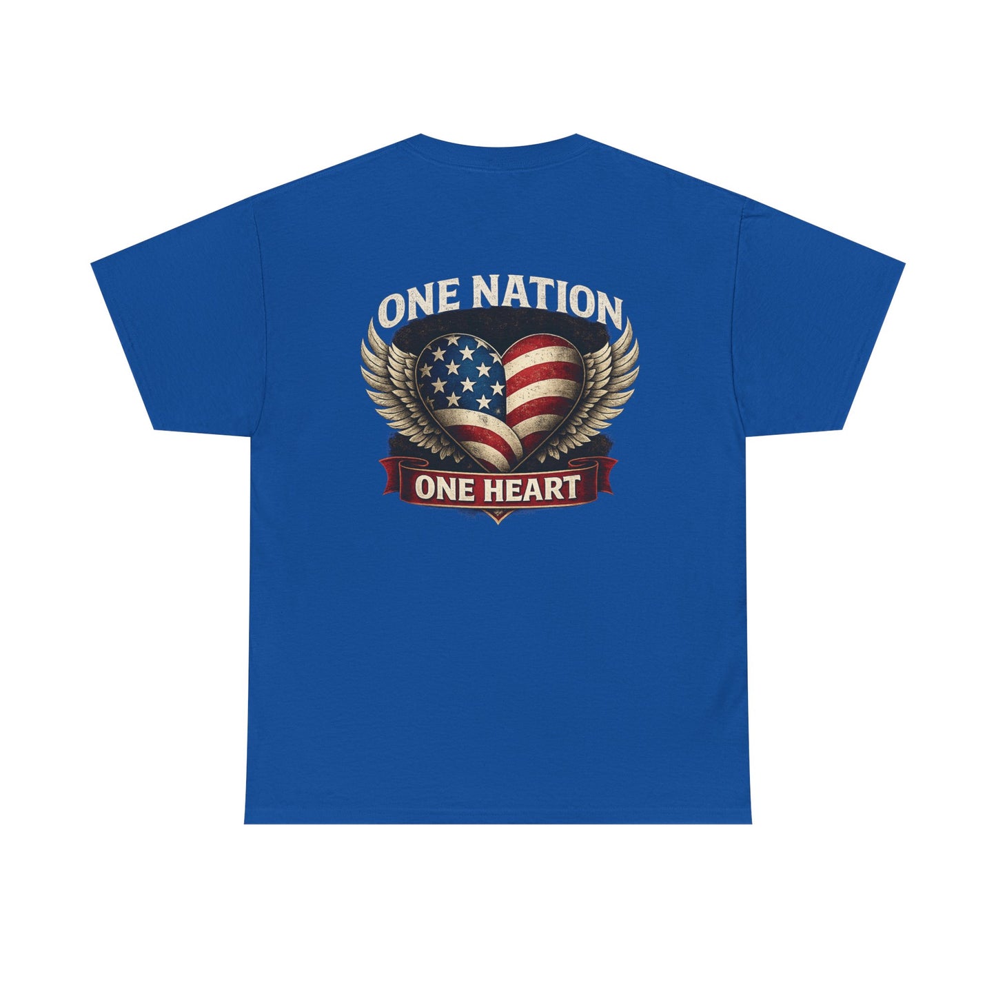 One Nation One Heart Wings Tee