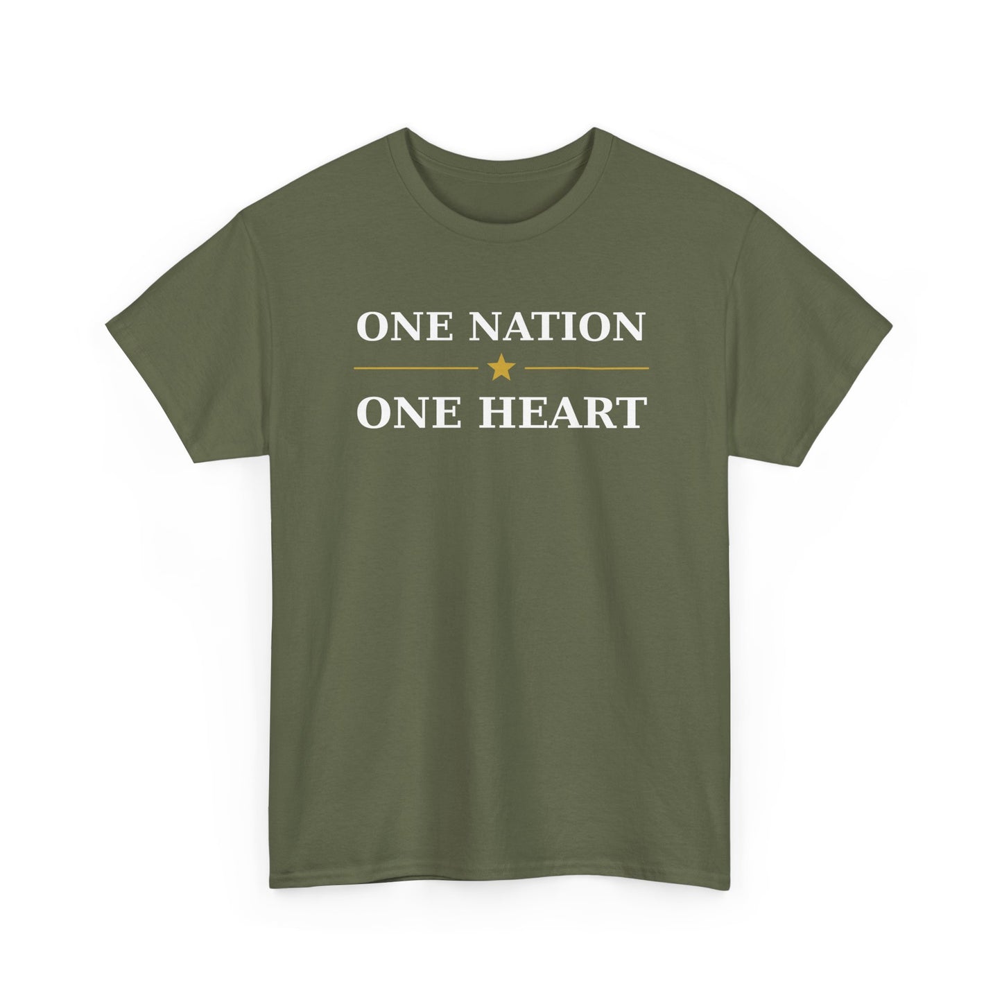 One Nation One Heart Flag Tee