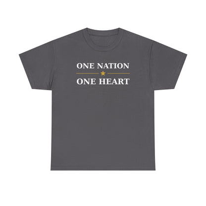 One Nation One Heart Flag Tee