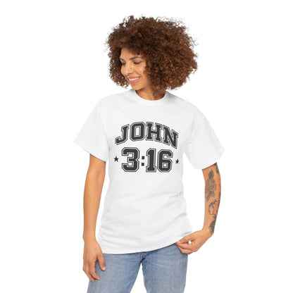 John 3:16 Collegiate Tee