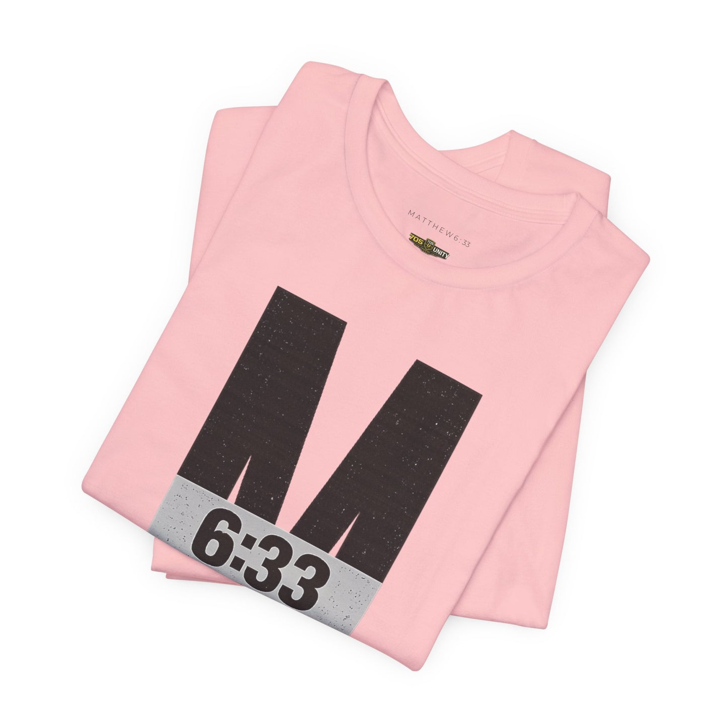 M 6:33 Bible Verse Tee — Seek First the Kingdom | Light Colorways