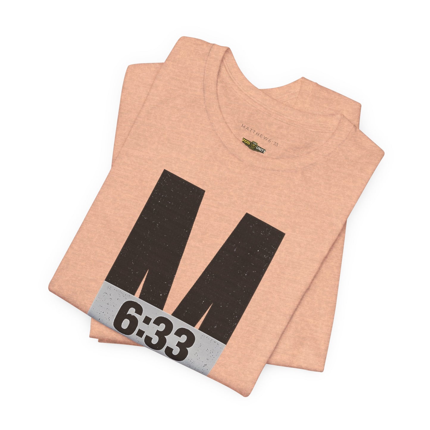 M 6:33 Bible Verse Tee — Seek First the Kingdom | Light Colorways