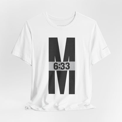 M 6:33 Bible Verse Tee — Seek First the Kingdom | Light Colorways