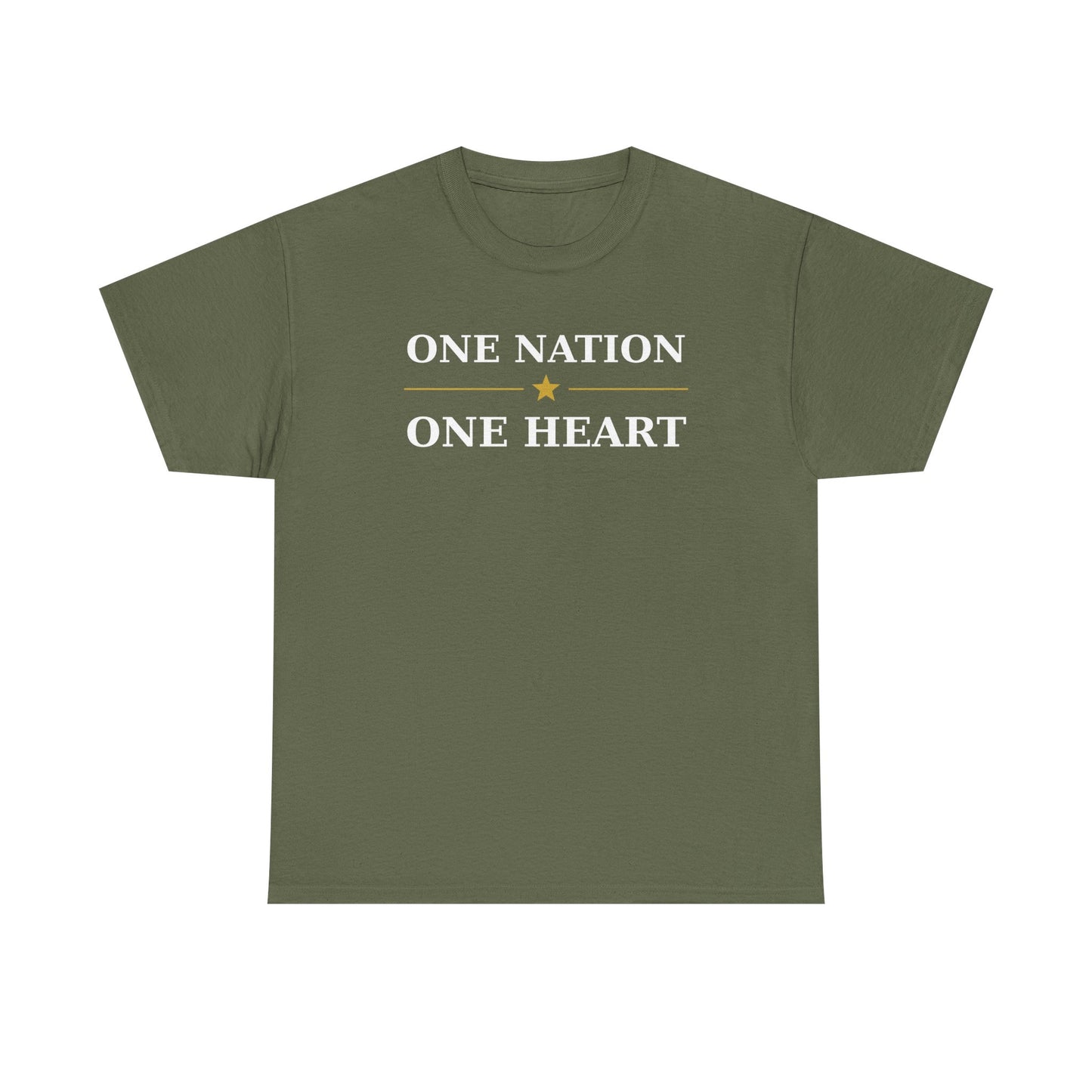 One Nation One Heart Flag Tee