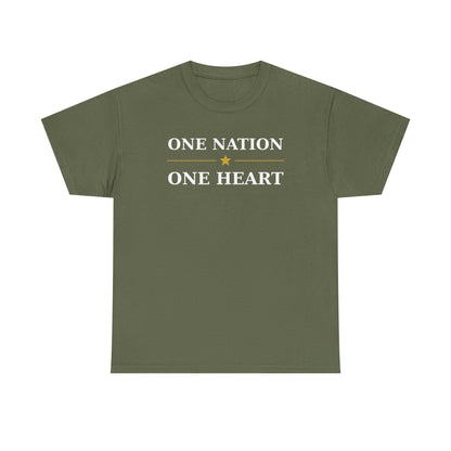 One Nation One Heart Flag Tee