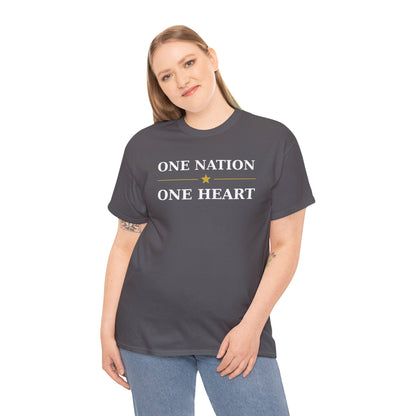 One Nation One Heart Flag Tee