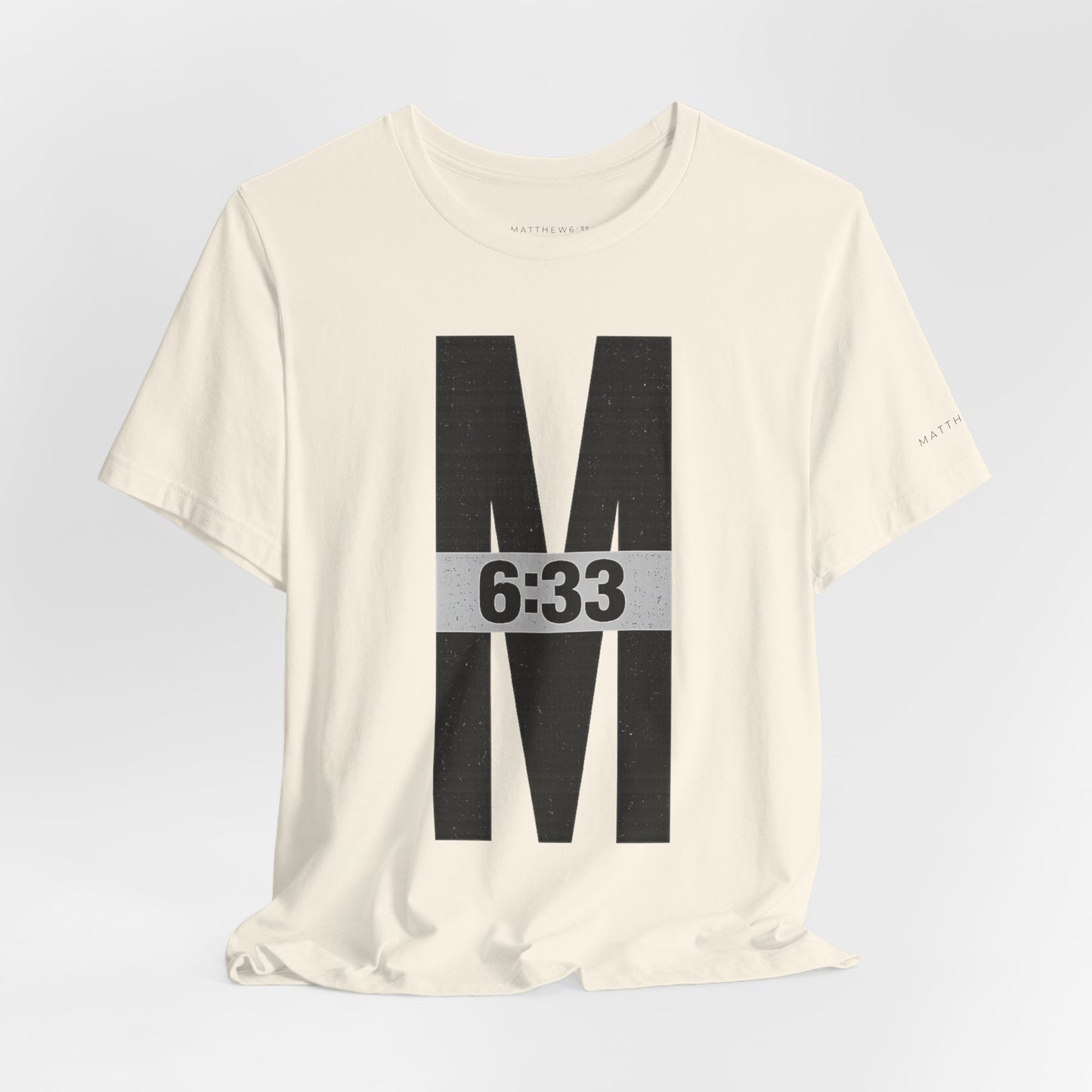 M 6:33 Bible Verse Tee — Seek First the Kingdom | Light Colorways