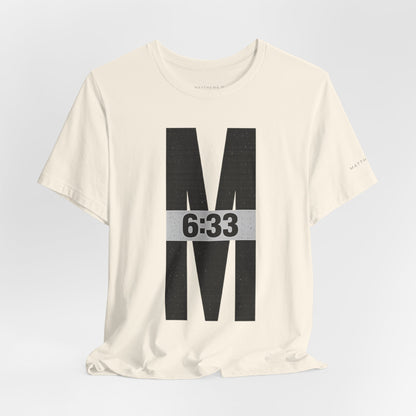 M 6:33 Bible Verse Tee — Seek First the Kingdom | Light Colorways