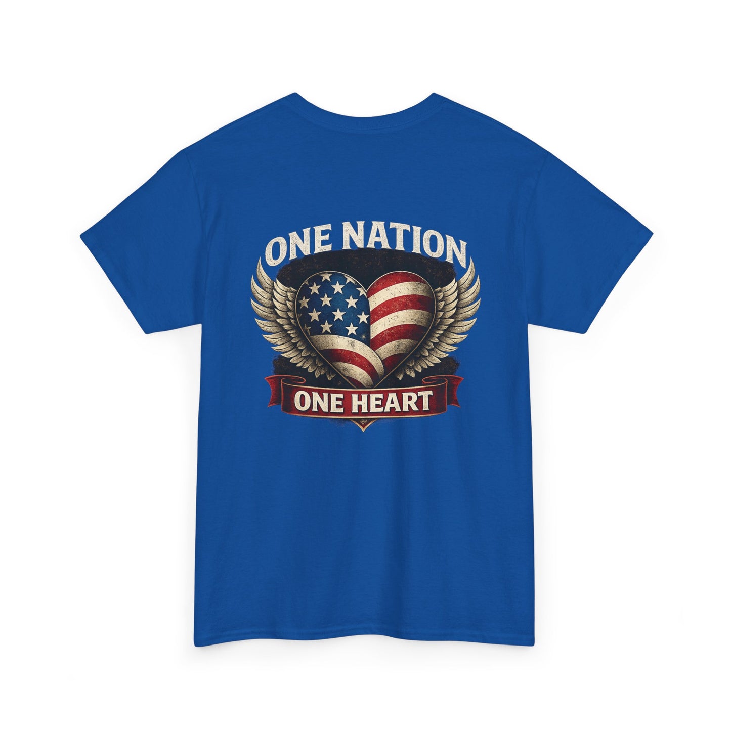 One Nation One Heart Wings Tee