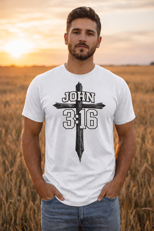 John 3:16 Cross Tee